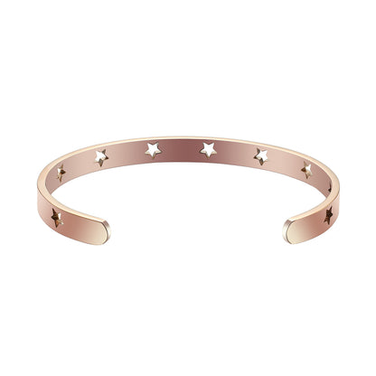 JNB/3024/ Stainless Steel Star Cuff Bracelet for Personalized Gift