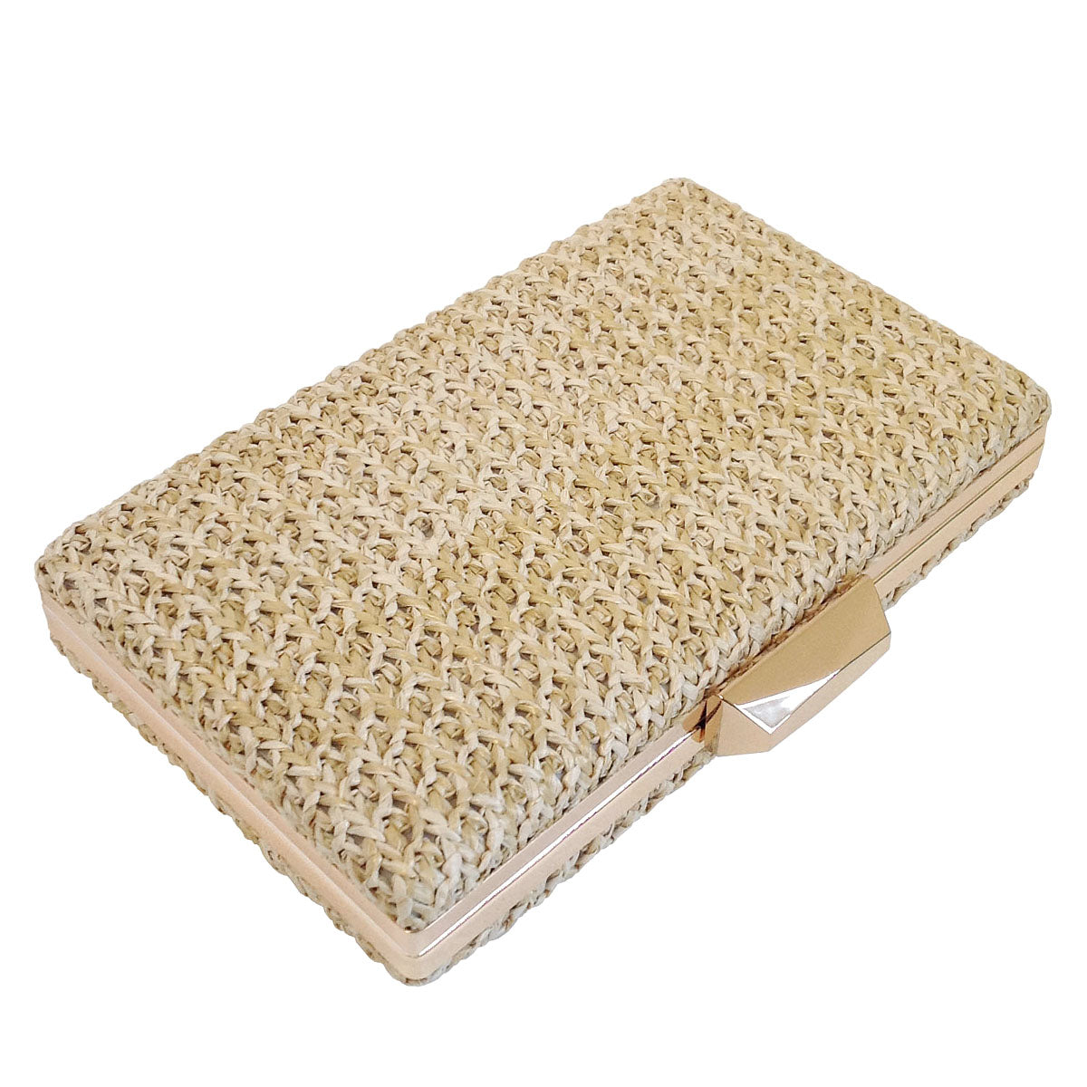 Natural Straw Box Clutch