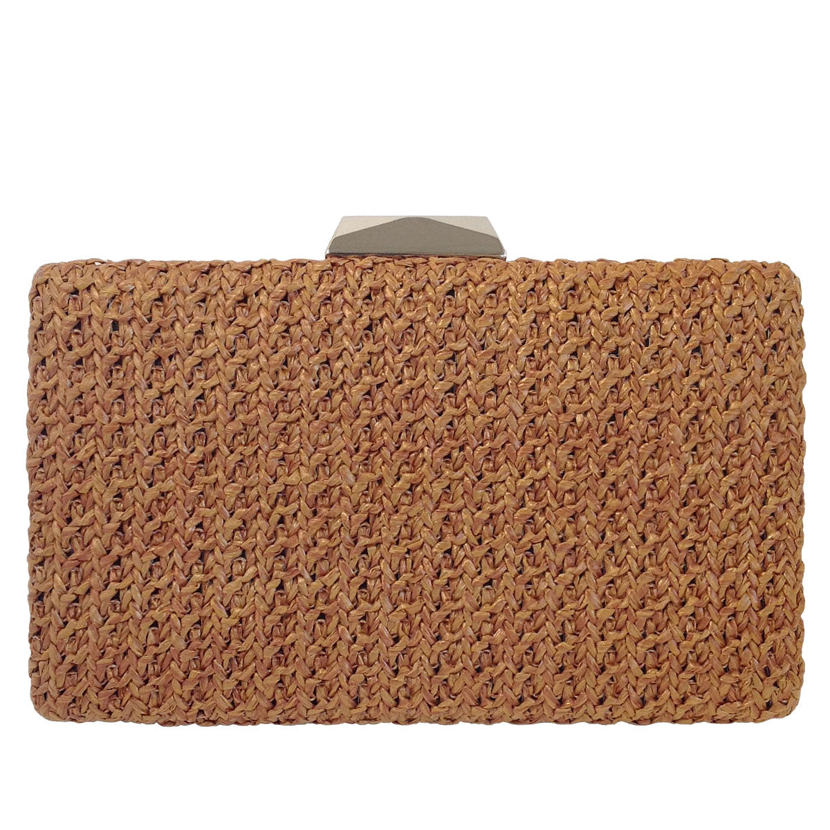 Natural Straw Box Clutch