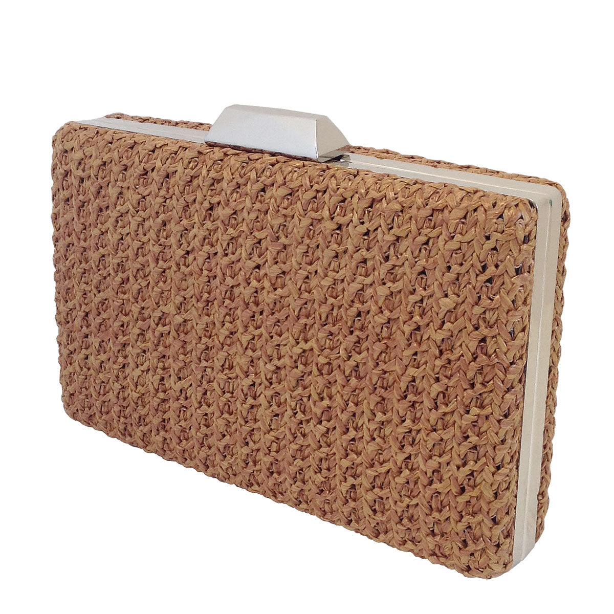 Natural Straw Box Clutch