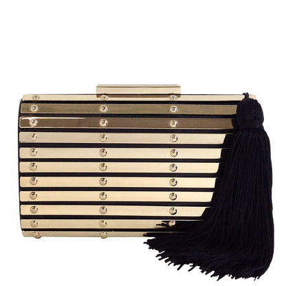 Metal Ornament Hard Case With Tassel