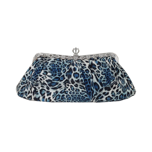 Synthetic Leather Leopard Print Clutch