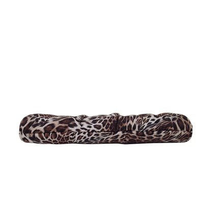 Synthetic Leather Leopard Print Clutch