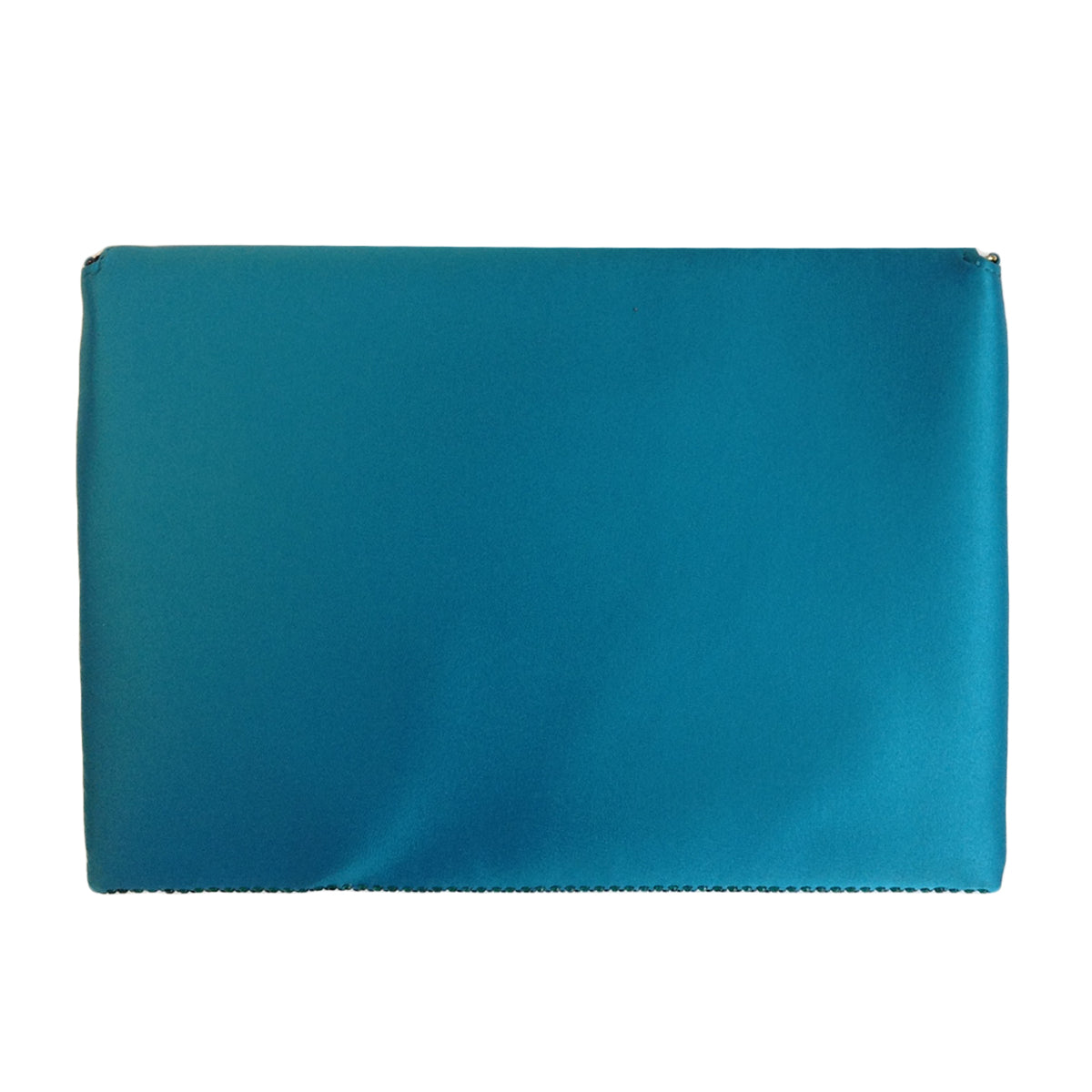 Stone Accent Fabric Envelope Clutch