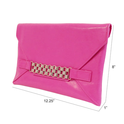 Women's Slip-through Chain Envelope Clutch