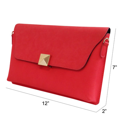 Synthetic Leather Case Clutch