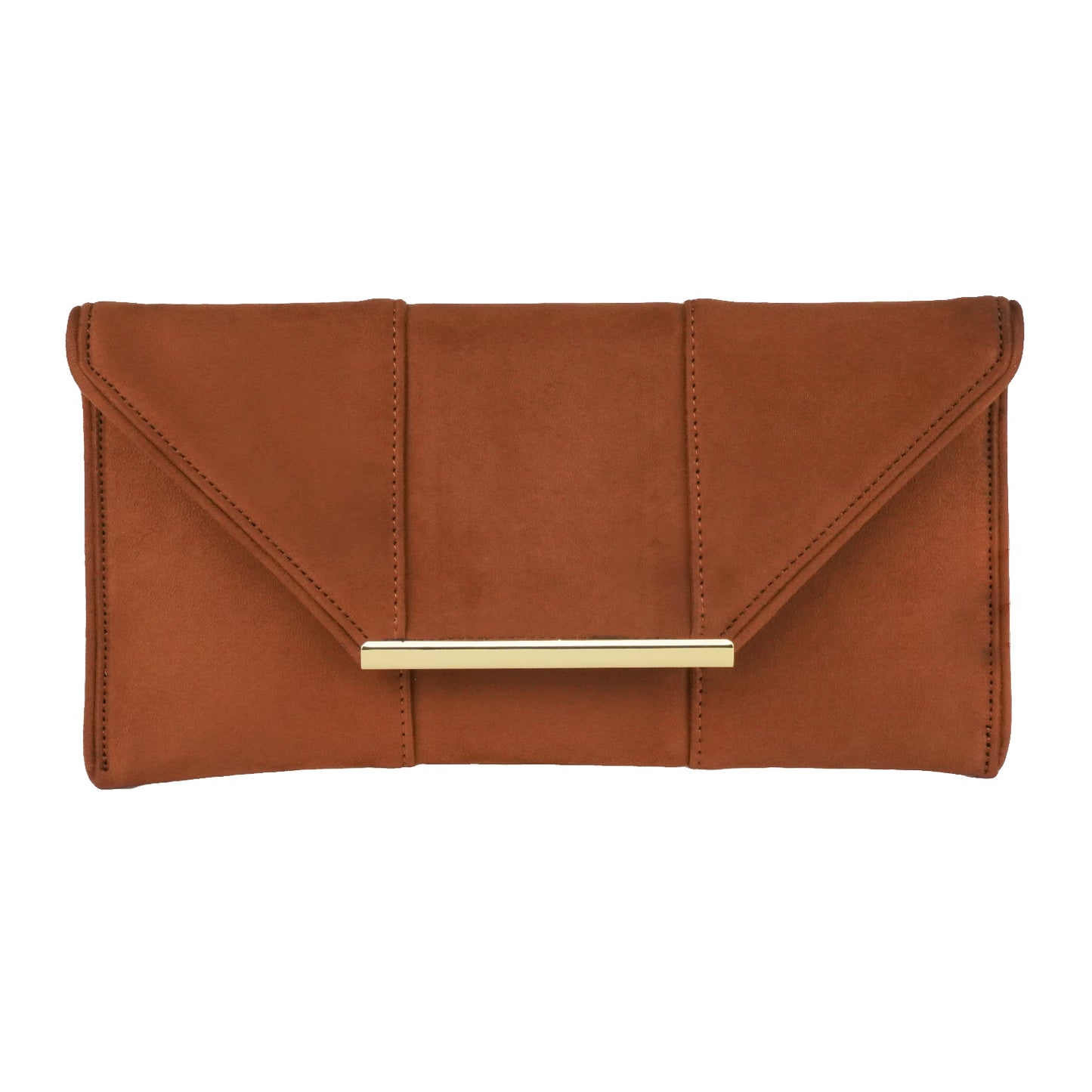 Faux Microsuede Envelope Clutch