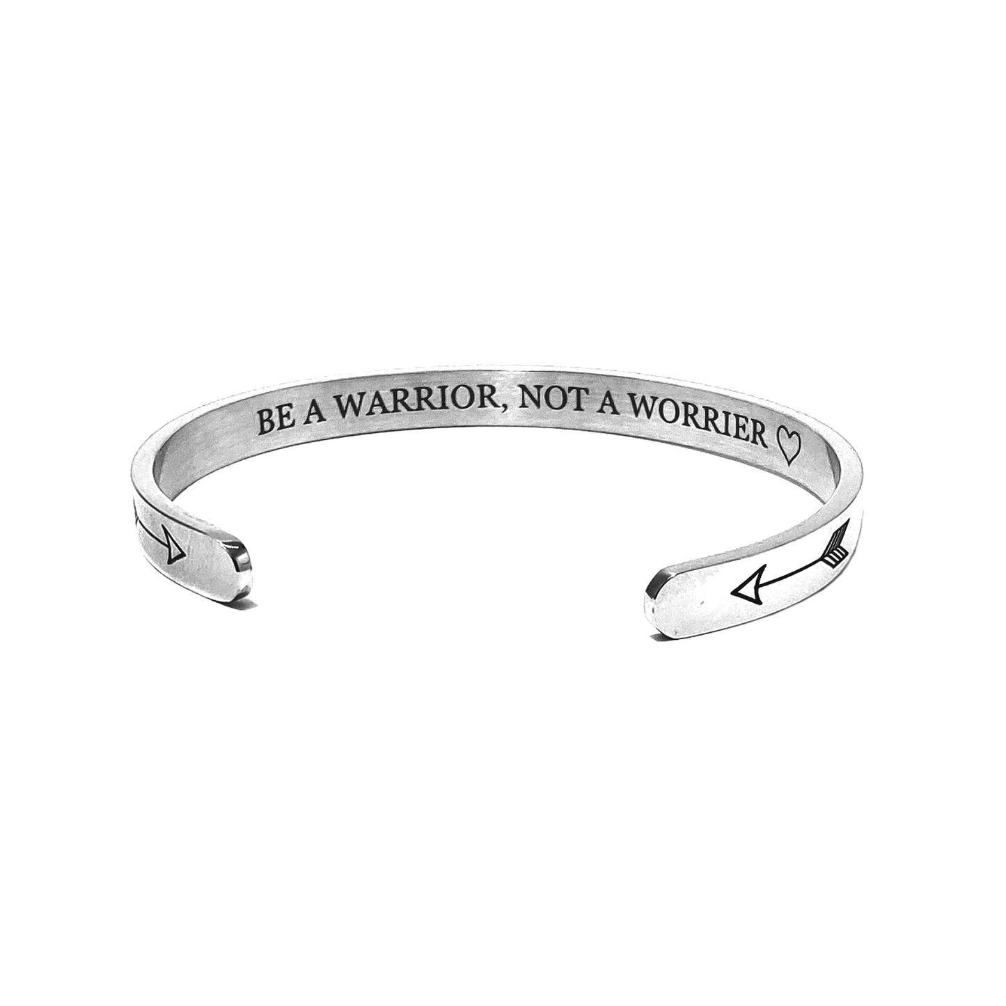 JNB/1151/ Inspirational Engraved Stainless Steel Cuff Bracelet Personalized Gift