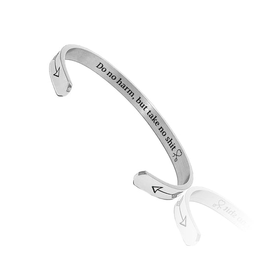 JNB/1206/ Inspirational Engraved Stainless Steel Cuff Bracelet Personalized Gift