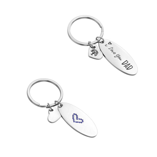 JNB/k0066/Inspirational Engraved - I love you DAD Keychain…