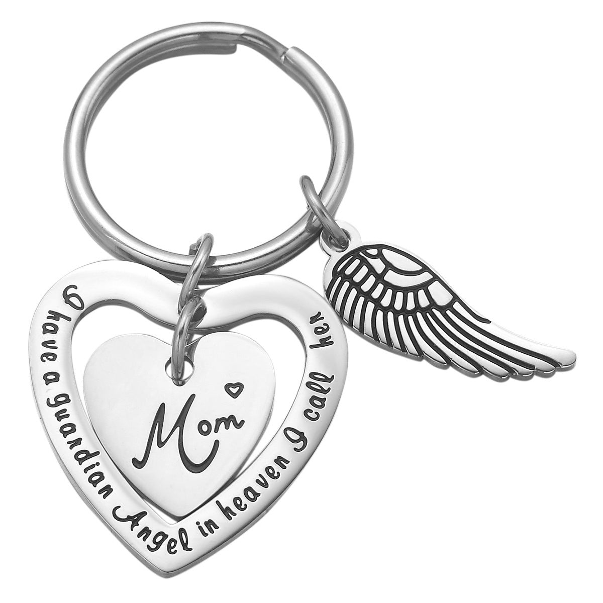 JNB/k0109/Inspirational Engraved - I have a guardian in heaven I call her  MOM…