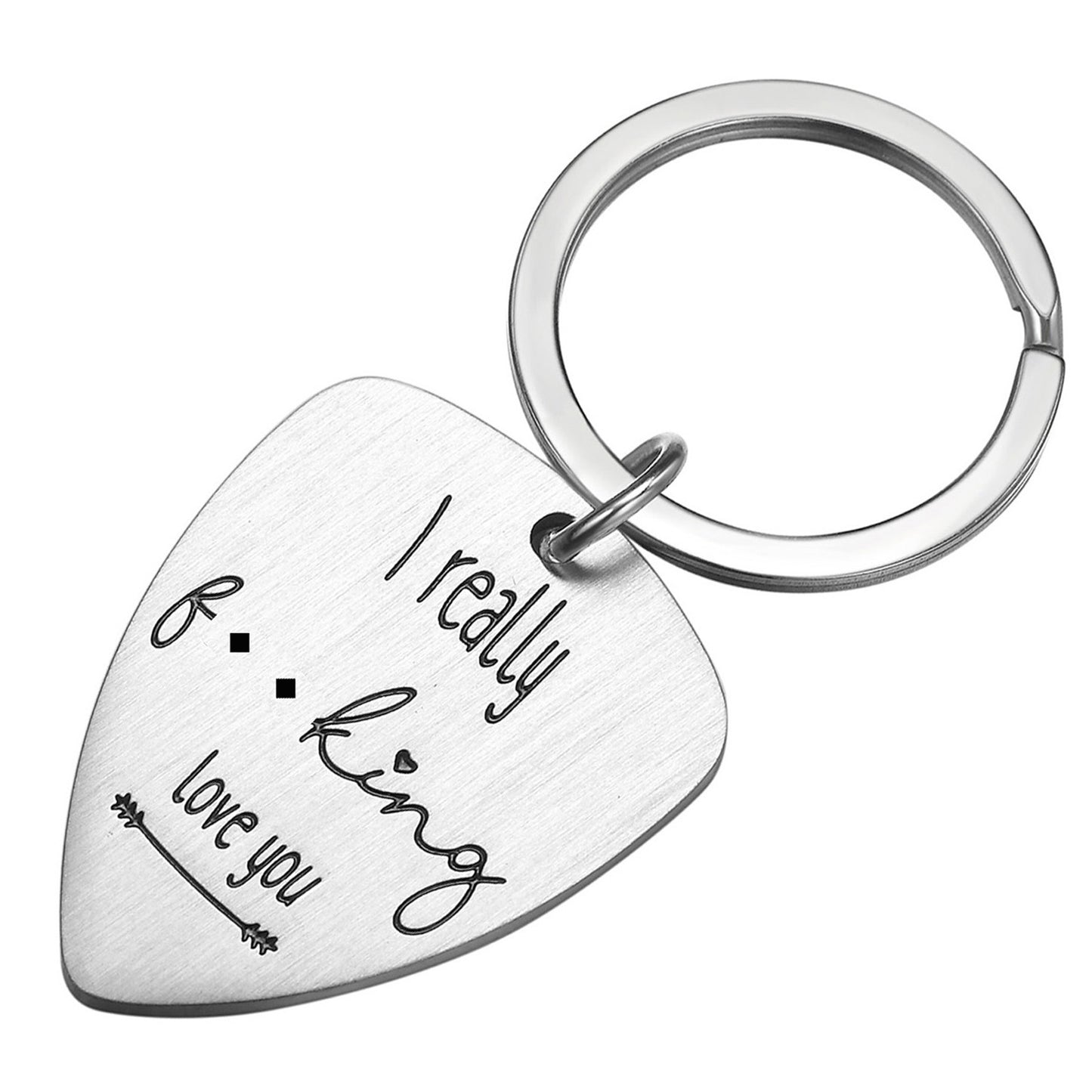 JNB/k0121/Inspirational Engraved - I really fking love you Keychain…