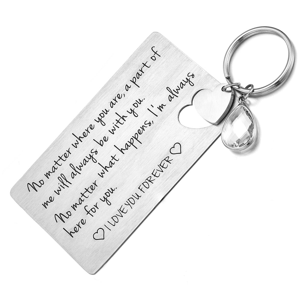 JNB/k0132/Inspirational Engraved - I love you forever bookmark Keychain…