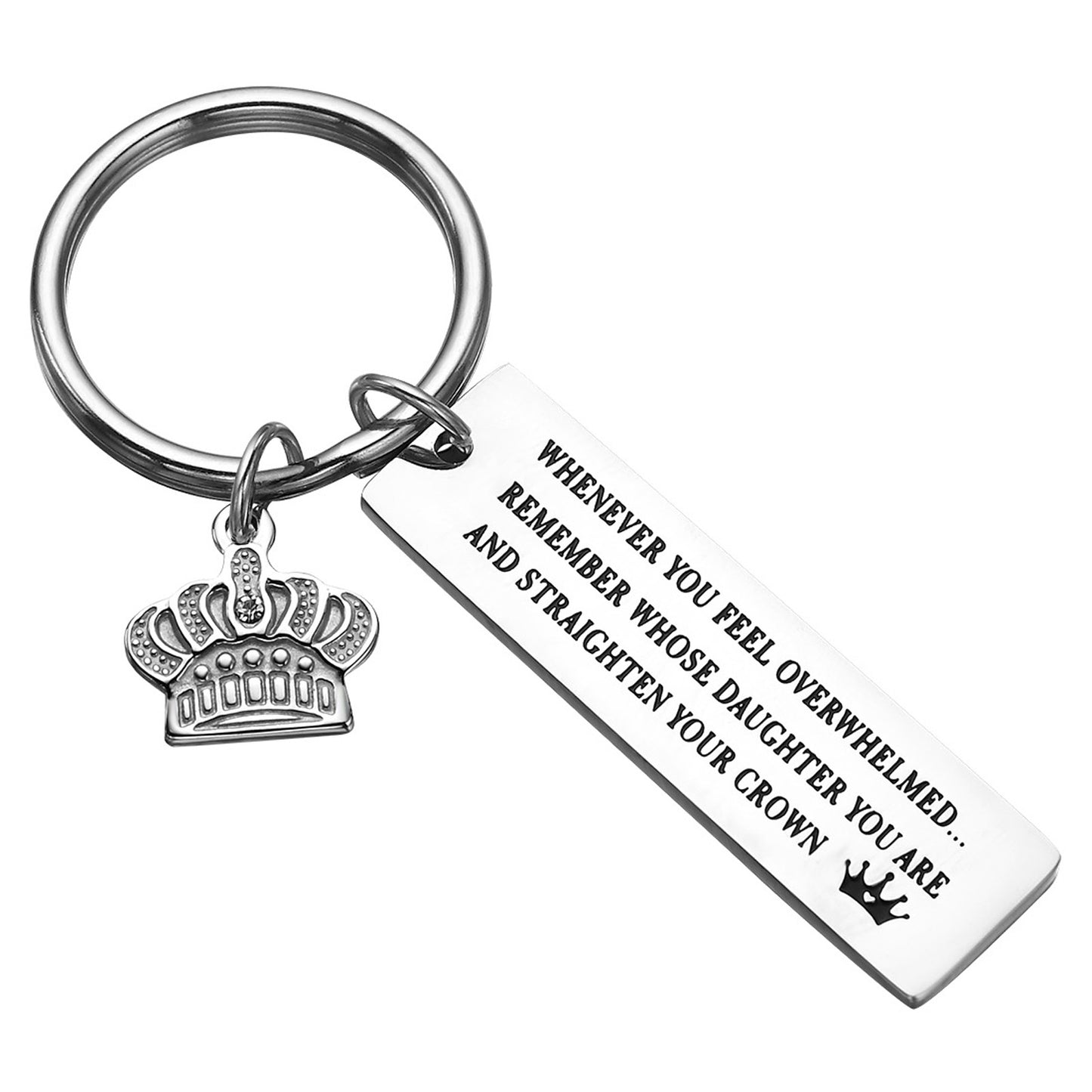 JNB/k0144/Inspirational Engraved - Whenever you feel overwhelmed ,daughter