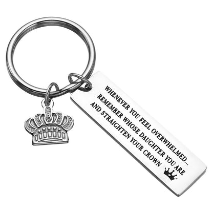 JNB/k0144/Inspirational Engraved - Whenever you feel overwhelmed ,daughter